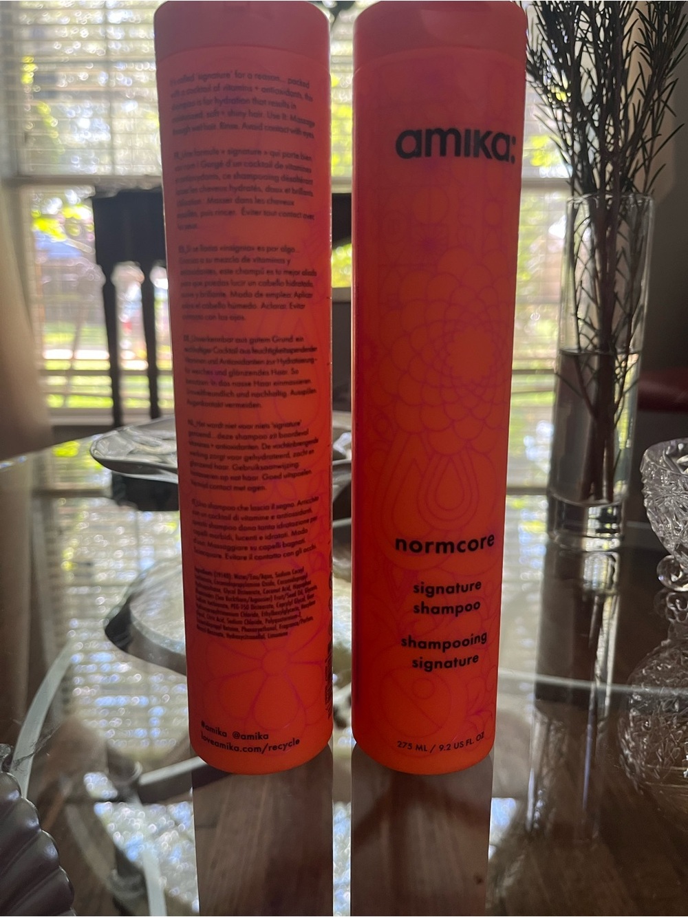amika Normcore Signature Shampoo Bottle in Orange and Pink Gradient . A Bundle! - Picture 1 of 2